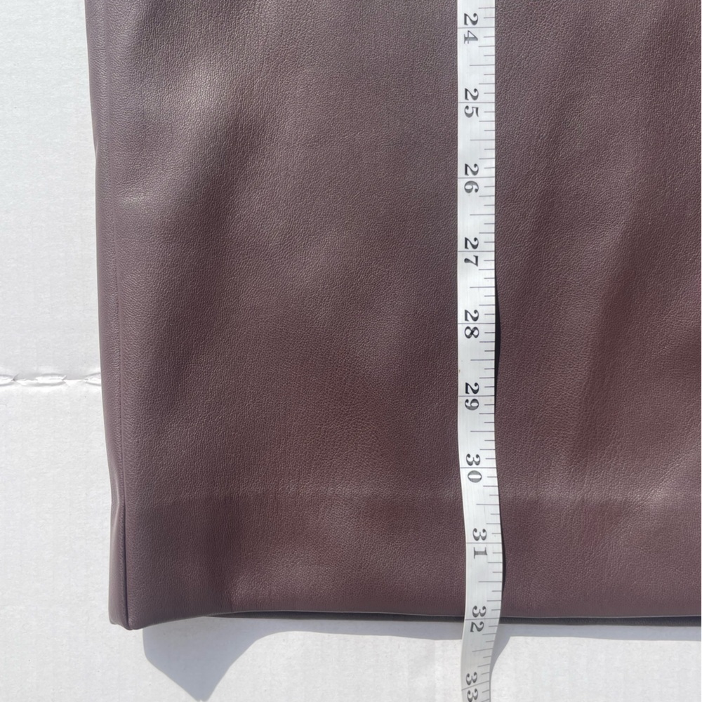 LOFT Petite Faux Leather Midi Wrap Skirt | Size 14 | NWT - Picture 5 of 5